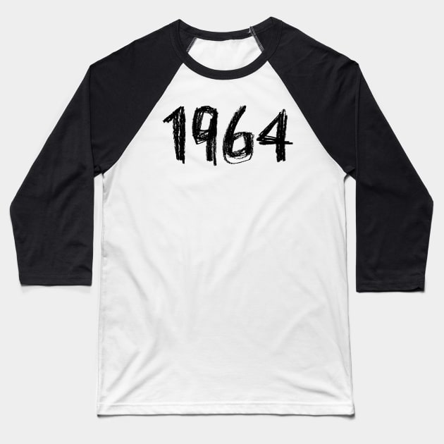Year 1964, Born in 1964 Baseball T-Shirt by badlydrawnbabe